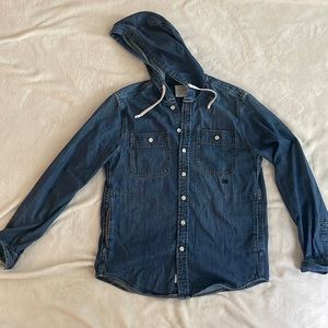 American Eagle Denim/Jeans Hoodie Size S